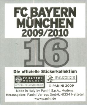 2009-10 Panini FC Bayern München Stickers #16 Michael Rensing Back