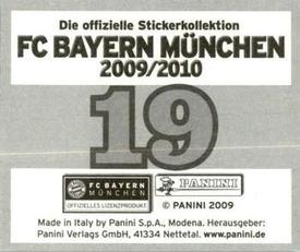 2009-10 Panini FC Bayern München Stickers #19 Thomas Kraft Back