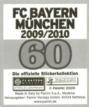 2009-10 Panini FC Bayern München Stickers #60 Danijel Pranjic Back
