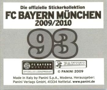 2009-10 Panini FC Bayern München Stickers #93 Andreas Ottl Back
