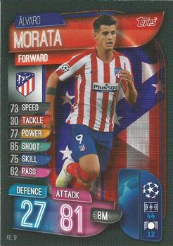 2019-20 Topps Match Attax UEFA Champions League International #ATL 10 Alvaro Morata Front