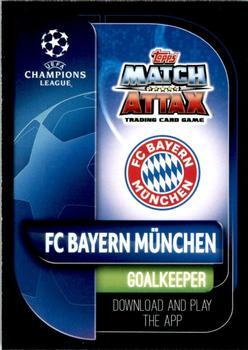 2019-20 Topps Match Attax UEFA Champions League International #BAY 2 Manuel Neuer Back