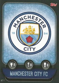 2019-20 Topps Match Attax UEFA Champions League International #MCY 1 Manchester City Team Badge Front