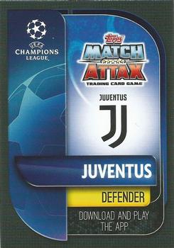 2019-20 Topps Match Attax UEFA Champions League International #JUV 5 Giorgio Chiellini Back