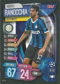 2019-20 Topps Match Attax UEFA Champions League International #INT 14 Andrea Ranocchia Front