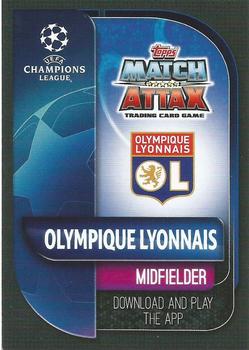 2019-20 Topps Match Attax UEFA Champions League International #LYO 13 Lucas Tousart Back