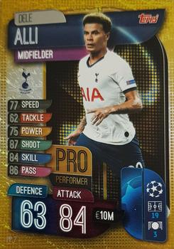 2019-20 Topps Match Attax UEFA Champions League International - Pro Performer #PP7 Dele Alli Front
