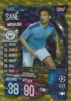 2019-20 Topps Match Attax UEFA Champions League International - UCL Record Holders #RH3 Leroy Sané Front
