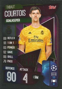 2019-20 Topps Match Attax UEFA Champions League International - Super Squad #SS1 Thibaut Courtois Front