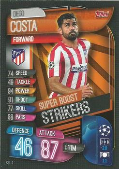 2019-20 Topps Match Attax UEFA Champions League International - Super Boost Strikers #SBI4 Diego Costa Front