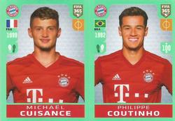 2020 Panini FIFA 365 Grey #162 Mickaël Cuisance / Philippe Coutinho Front