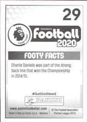 2019-20 Panini Football 2020 #29 Charlie Daniels Back