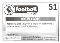 2019-20 Panini Football 2020 #51 Steve Cook / Nathan Aké Back
