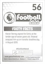 2019-20 Panini Football 2020 #56 Kieran Tierney Back