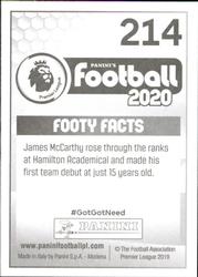 2019-20 Panini Football 2020 #214 James McCarthy Back