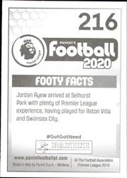 2019-20 Panini Football 2020 #216 Jordan Ayew Back