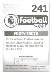 2019-20 Panini Football 2020 #241 Tom Davies Back