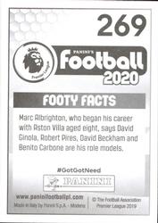 2019-20 Panini Football 2020 #269 Marc Albrighton Back