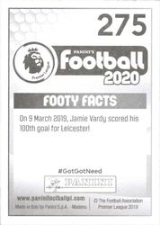 2019-20 Panini Football 2020 #275 Jamie Vardy Back
