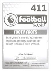 2019-20 Panini Football 2020 #411 Jetro Willems Back