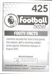 2019-20 Panini Football 2020 #425 Joelinton Back