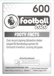 2019-20 Panini Football 2020 #600 Sébastien Haller Back