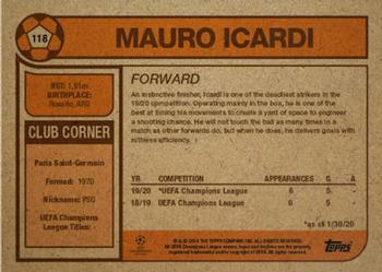 2020 Topps Living UEFA Champions League #118 Mauro Icardi Back