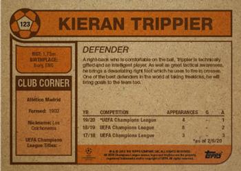 2020 Topps Living UEFA Champions League #123 Kieran Trippier Back