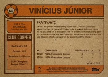 2020 Topps Living UEFA Champions League #132 Vinicius Junior Back