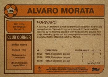 2020 Topps Living UEFA Champions League #146 Alvaro Morata Back