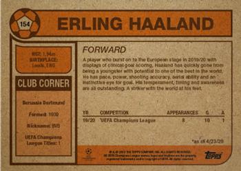 2020 Topps Living UEFA Champions League #154 Erling Braut Haaland Back