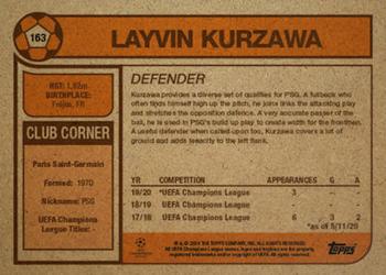 2020 Topps Living UEFA Champions League #163 Layvin Kurzawa Back