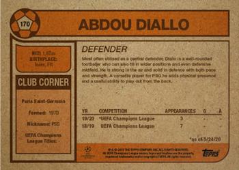 2020 Topps Living UEFA Champions League #170 Abdou Diallo Back