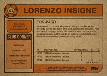 2020 Topps Living UEFA Champions League #172 Lorenzo Insigne Back