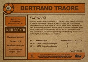 2020 Topps Living UEFA Champions League #192 Bertrand Traore Back