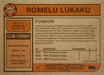 2020 Topps Living UEFA Champions League #247 Romelu Lukaku Back