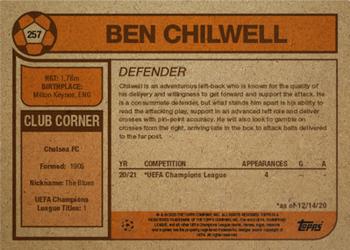 2020 Topps Living UEFA Champions League #257 Ben Chilwell Back