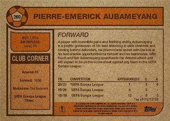 2020 Topps Living UEFA Champions League #260 Pierre-Emerick Aubameyang Back