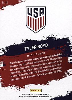 2019 Panini US National Team Set #12 Tyler Boyd Back