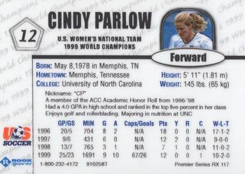 1999 Roox U.S. Women's National Team Premier Edition #910258TS Cindy Parlow Back