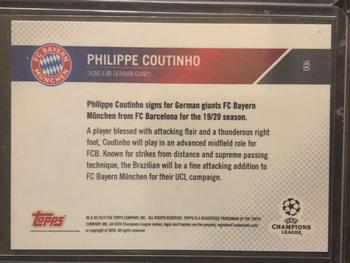 2019-20 Topps Now UEFA Champions League #006 Philippe Coutinho Back
