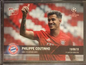 2019-20 Topps Now UEFA Champions League #006 Philippe Coutinho Front