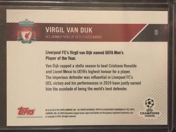 2019-20 Topps Now UEFA Champions League #008 Virgil van Dijk Back