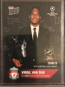 2019-20 Topps Now UEFA Champions League #008 Virgil van Dijk Front