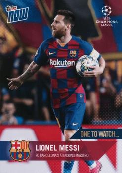 2019-20 Topps Now UEFA Champions League #055 Lionel Messi Front