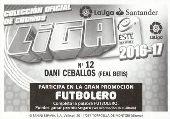2016-17 ESTE Spanish Liga #173 Dani Ceballos Back