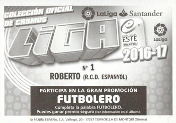 2016-17 ESTE Spanish Liga #281 Roberto Jimenez Back