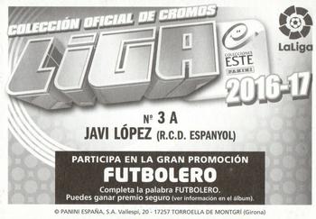 2016-17 ESTE Spanish Liga #283 Javi Lopez Back