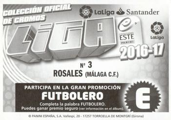 2016-17 ESTE Spanish Liga #433 Roberto Rosales Back