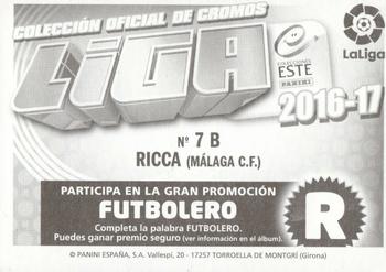 2016-17 ESTE Spanish Liga #438 Federico Ricca Back